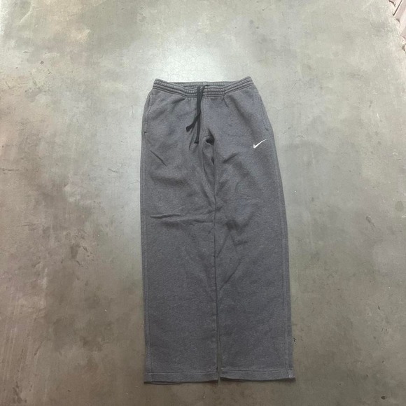 Y2K men's grey wide leg open leg sweatpants skater S - Picture 1 of 7